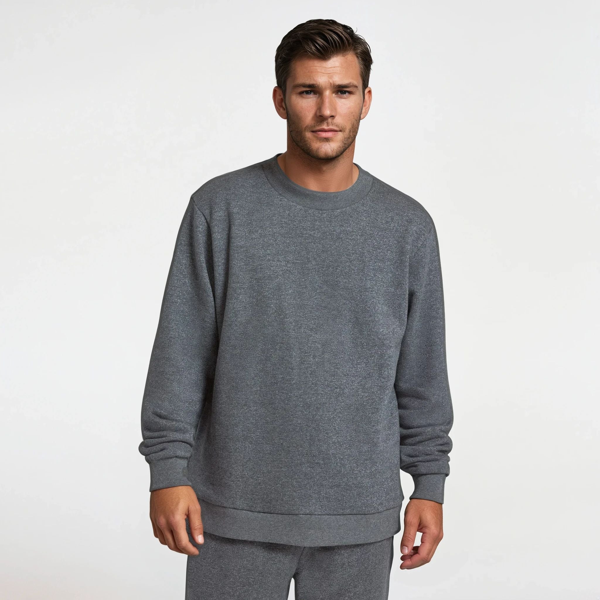 Men's Merino Blend Sweatshirt - Natural Grey Heather