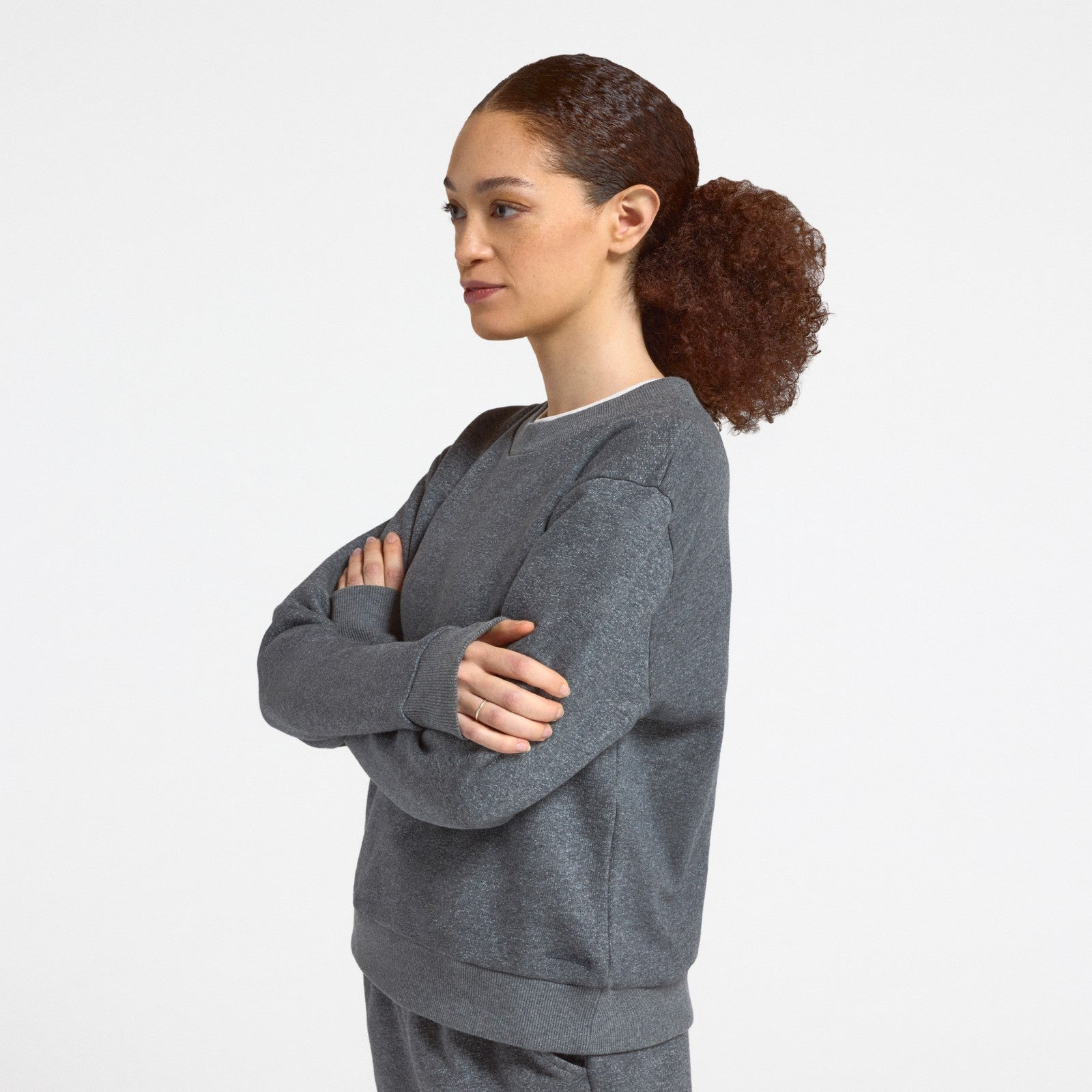 Women's Merino Blend Sweatshirt - Natural Grey Heather