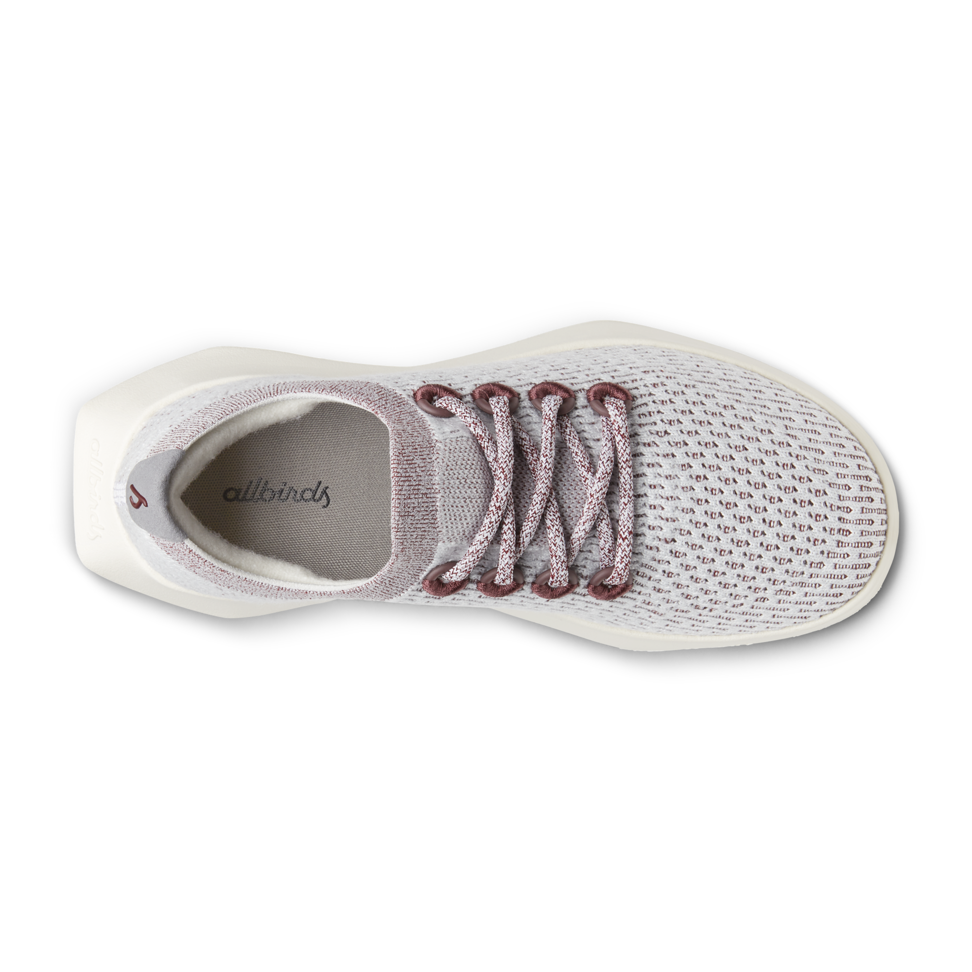 Women's Tree Dasher 2 - Blizzard/Thunder Red (Natural White Sole) - Image 3