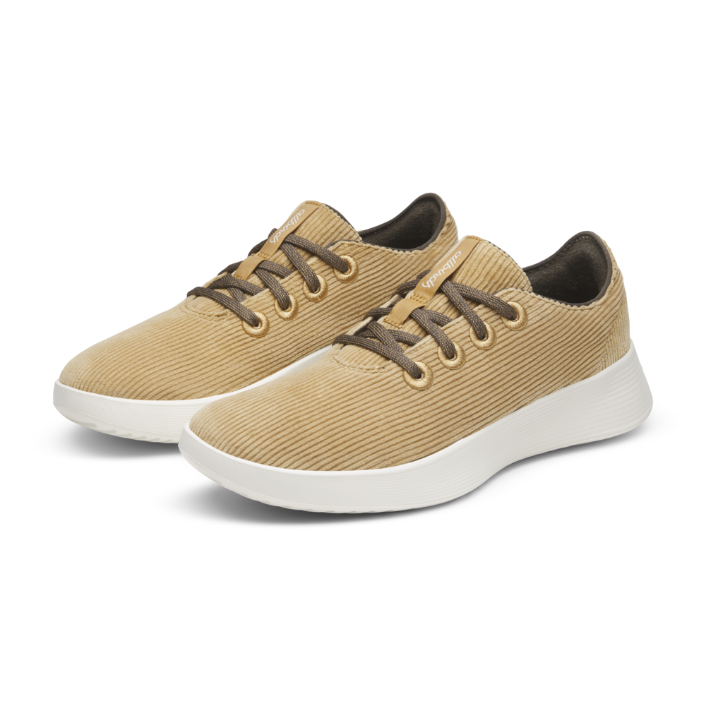 Women's Runner Go - Corduroy - Stony Beige (Natural White Sole) - Image 5