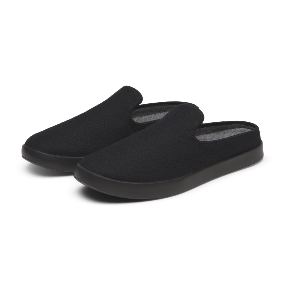 Women's Wool Lounger Mule - Natural Black (Natural Black Sole) - Image 5