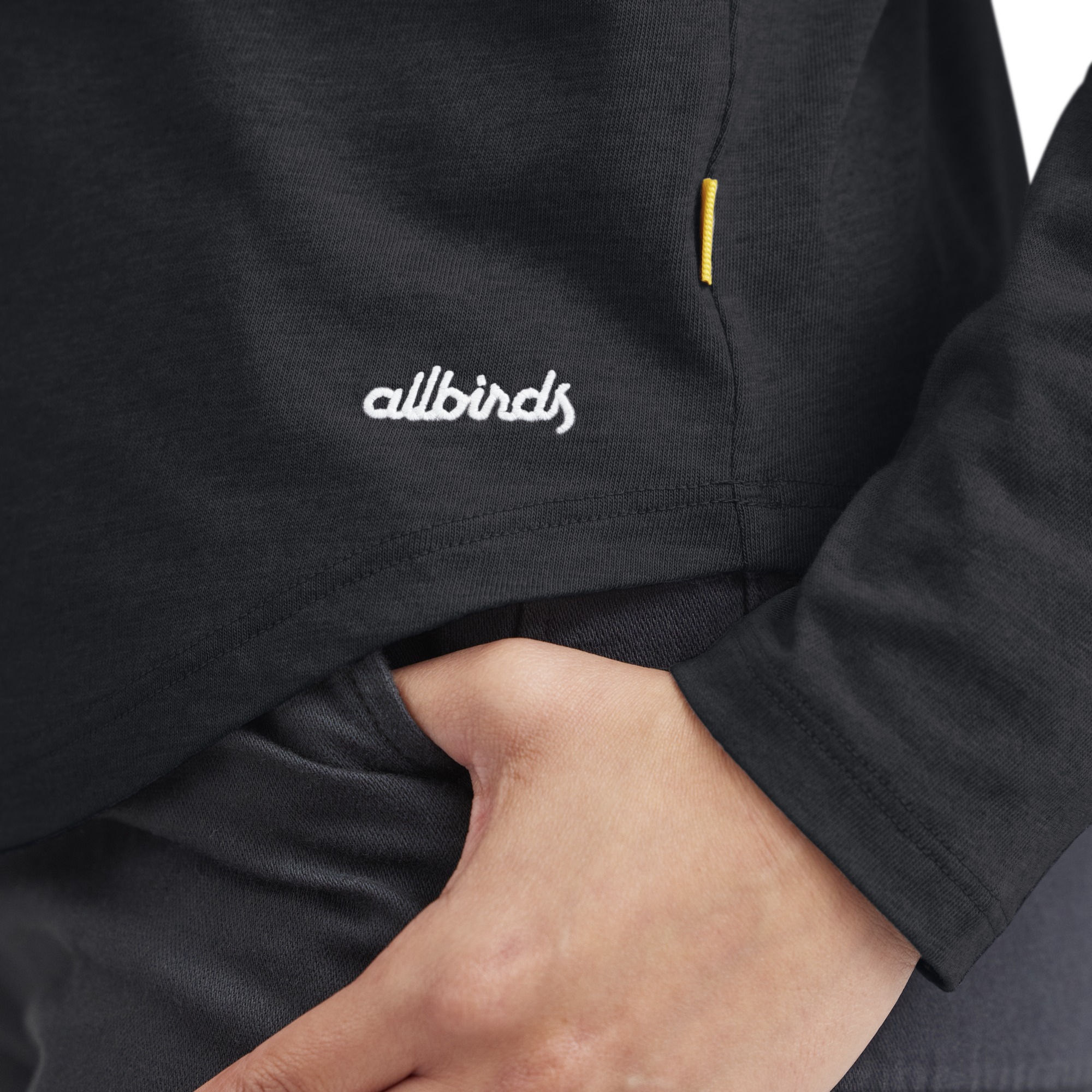 Women's Soft Merino Long Sleeve Tee - True Black - Image 4