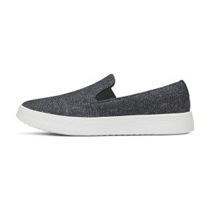 Men's Wool Cruiser Slip On - Dark Grey (Light Grey Sole)