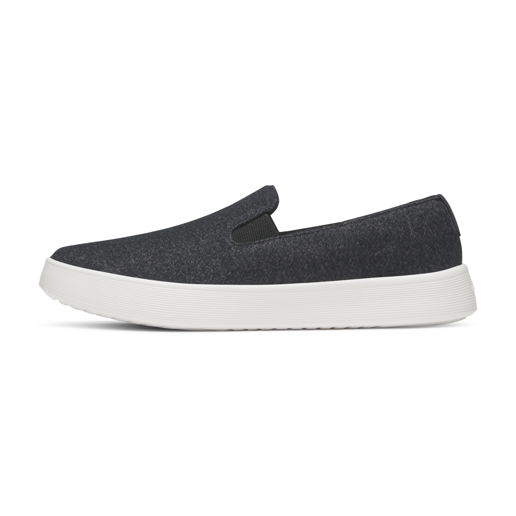 Women's Wool Cruiser Slip On - Natural Black (Blizzard Sole)