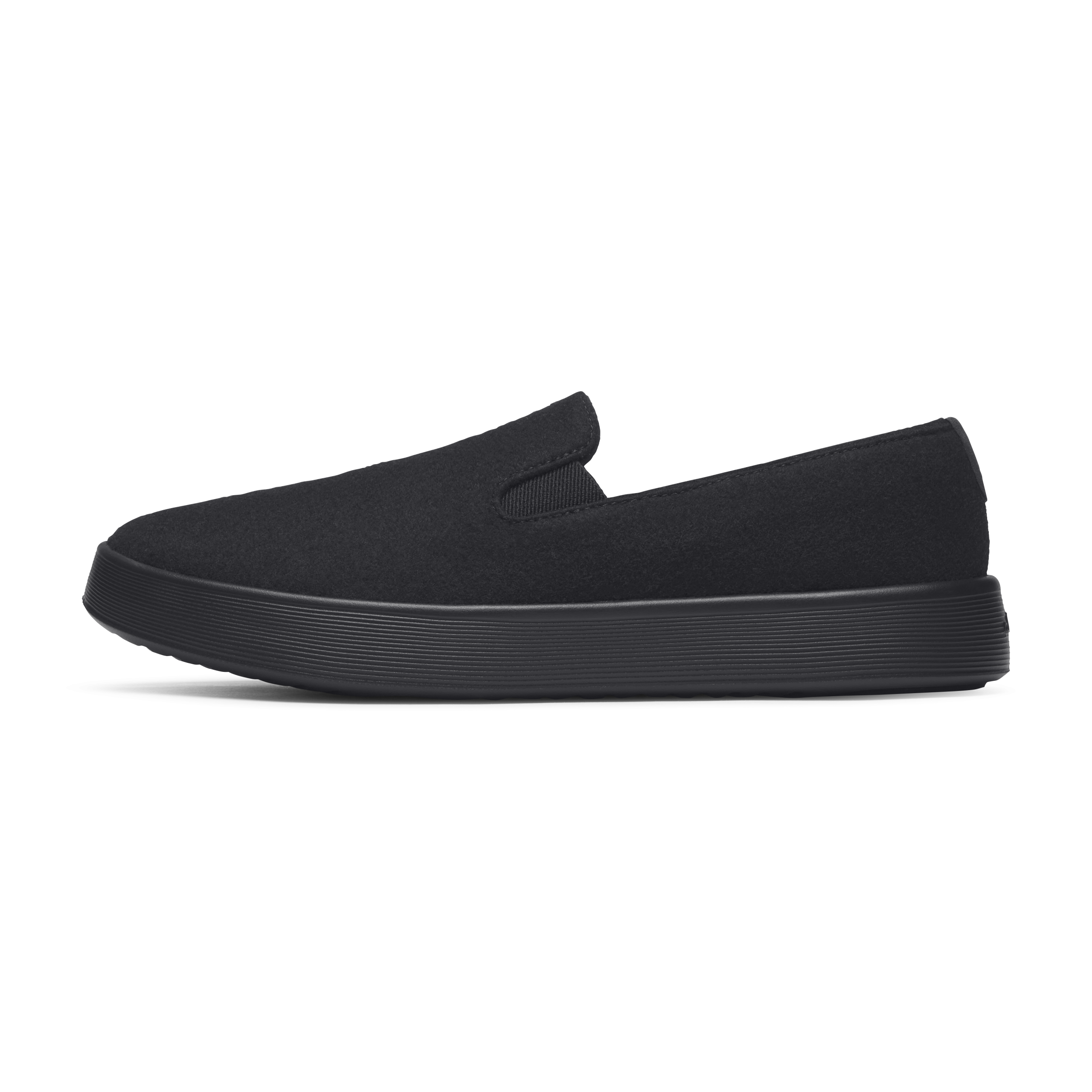 Men's Wool Cruiser Slip On - Natural Black (Natural Black Sole)