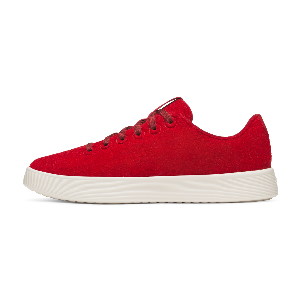 Women's Wool Cruiser - Poppy Red (Natural White Sole)