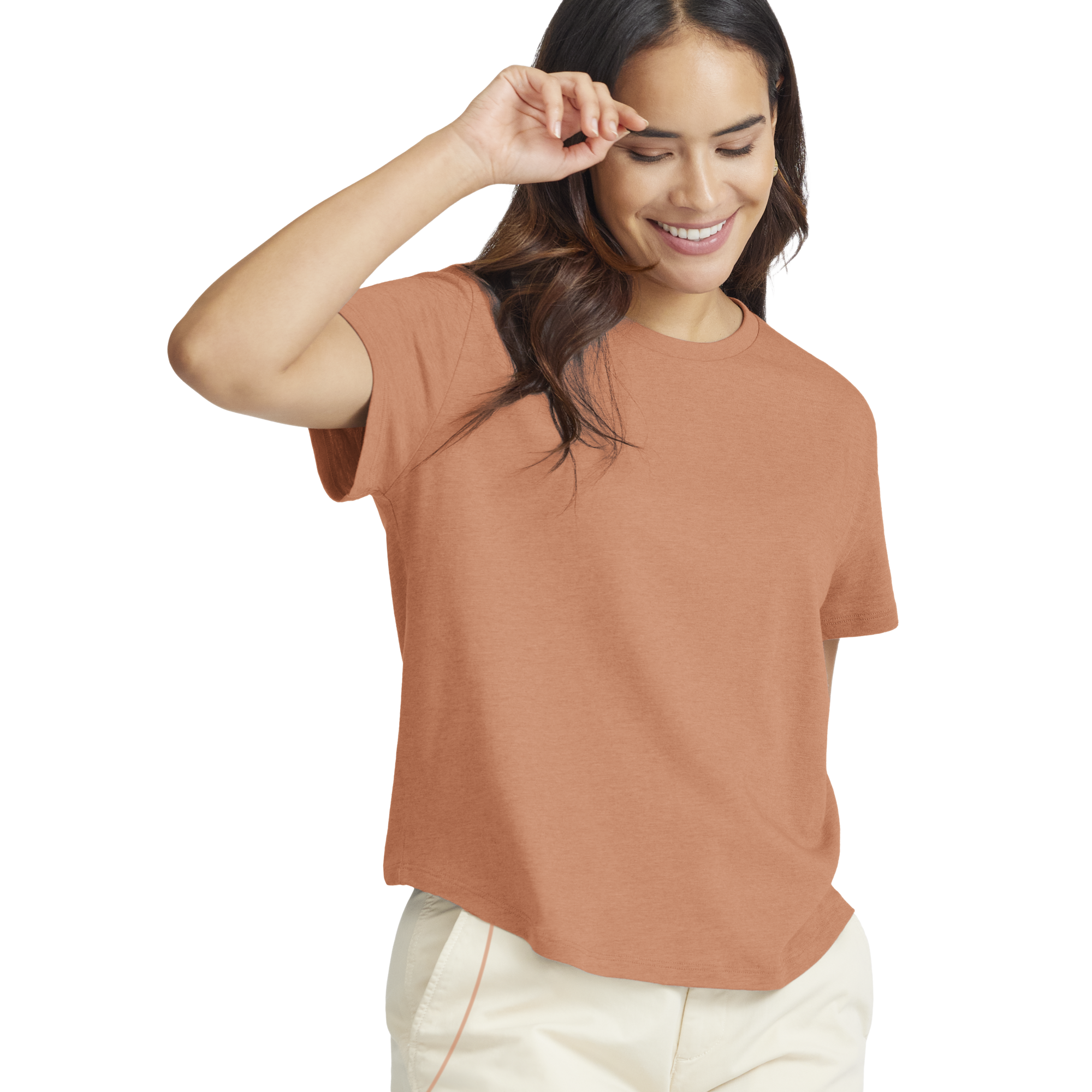 Women's Soft Merino Tee - Sienna Blush - Image 3